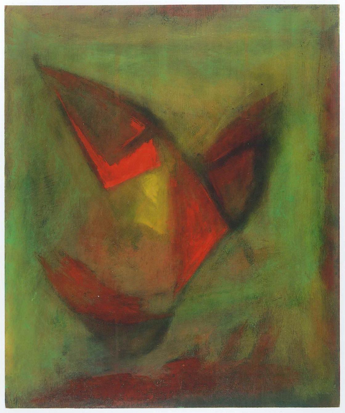 Informal Painting is an original artwork realized by Giorgio Lo Fermo in 2014.

Oil on canvas. 

This contemporary artwork was realized in 2014 and represents an abstract composition: on a green background the red and brown colors alternate with