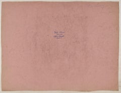 Leone - Disegno originale a carboncino di Willy Lorenz - 1943