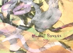Female Nudes - Original Tempera on Paper by Maurice Rouzée - 1940s