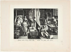 Hyacum, Et Lues Venerea - Original Etching by Jan Van der Straet - End of 1500