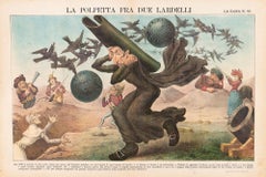 The Meatball  -  Lithograph by Augusto Grossi - 1860s