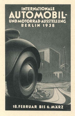 Internationale Automoil - Vintage Advertising on Paper - 1938