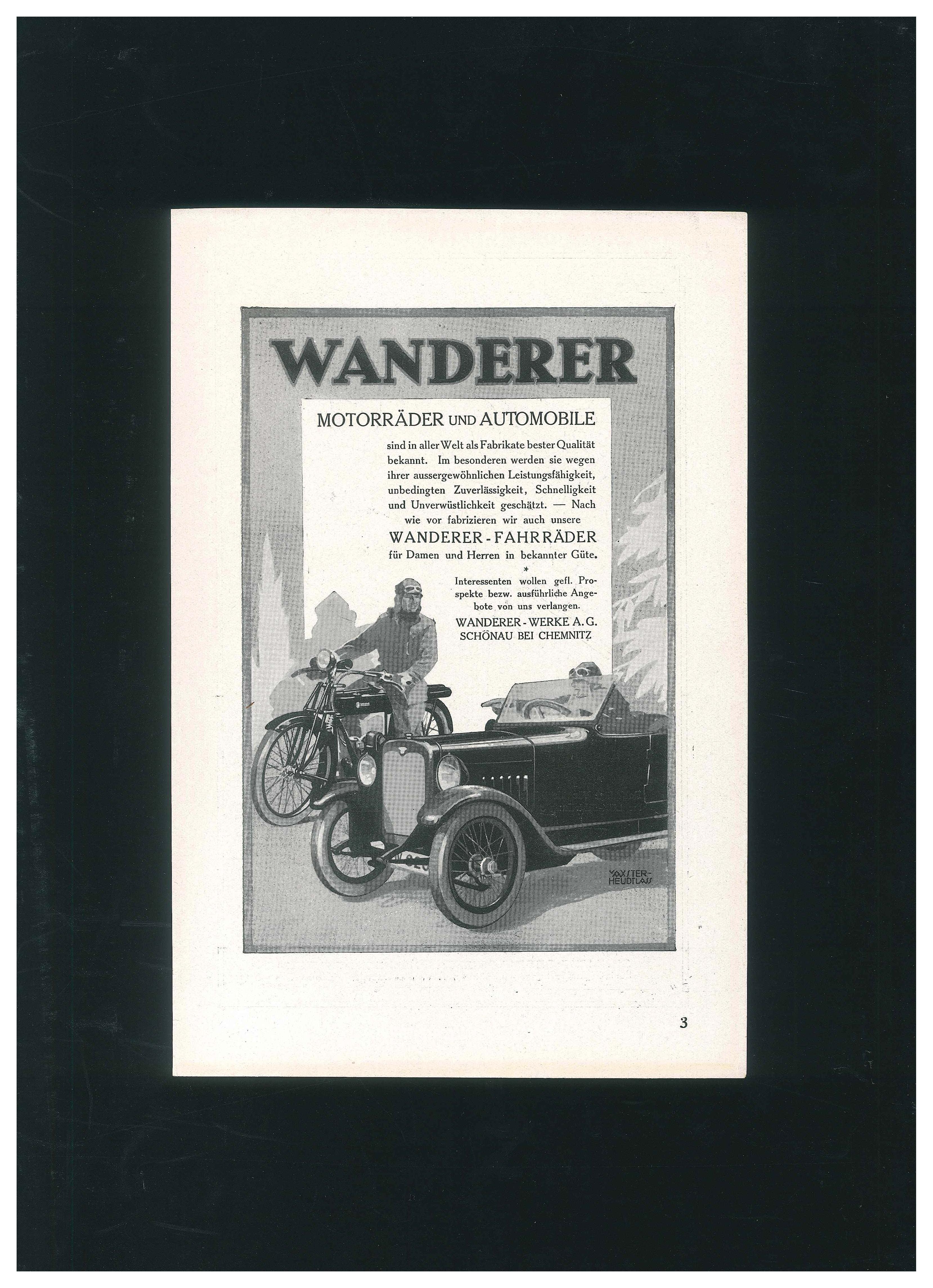 Wanderer – Vintage-Werbe auf Papier – 1930er Jahre (Art déco), Art, von Unknown