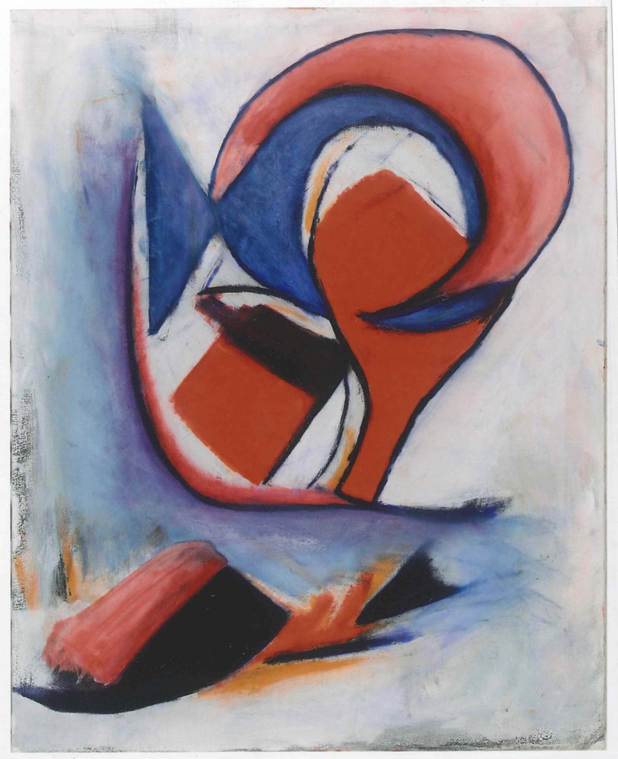 Abstract Expression is an original artwork realized by Giorgio Lo Fermo in 2014.

Oil on canvas on hardboard.

This contemporary abstract composition is characterized by shapes that remind to waves. The tones of composition are red and blue on a
