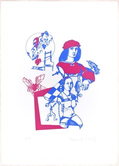 Raffaello - Original Lithograph by Marcello Ercole - 1970s