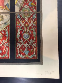 Christ Triumphs in Heaven - Original Mixed Media on Paper by L. Balmet