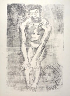 Nude  - Original Lithograph by Raymond Veysset