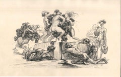 La moisson des raisins - dessin à l'encre d'origine par Lac Man