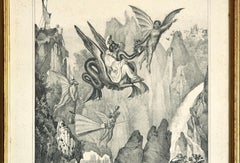 Arrival Of Pulcinella - 20th Centuty - Gaetano Dura - Lithograph - Old Masters