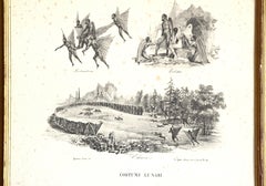 Costumi lunari - XX secolo - Gaetano Dura - Litografia - Antichi maestri