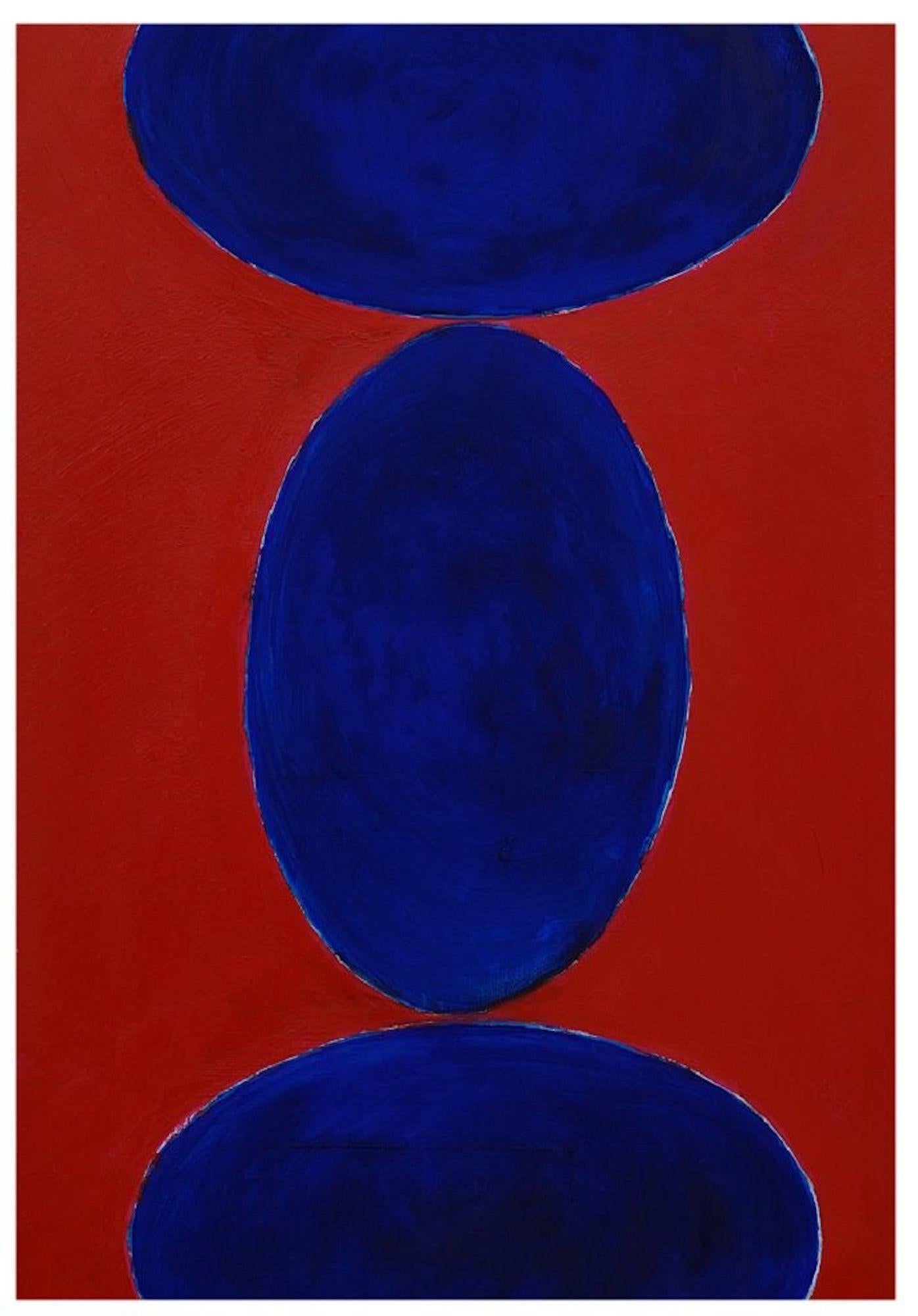 Abstract Expressionism is an original artwork realized by Giorgio Lo Fermo in 2015. Oil on canvas. Perfect conditions.

It represents a geometrical abstract composition. There are three elliptical shapes on a bright red background. The contrast
