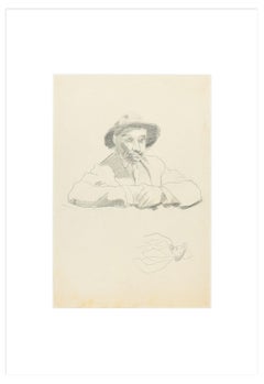 Portrait of a Man- Original Pencil Drawing by Ildebrando Urbani