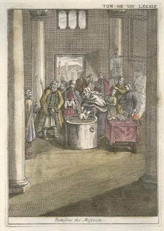 Antique Moscovian Christening - by G. Pivati - 1746-1751