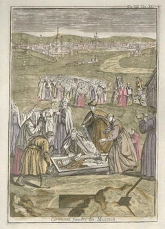 Moscovite Funeral Ceremony - by G. Pivati - 1746-1751