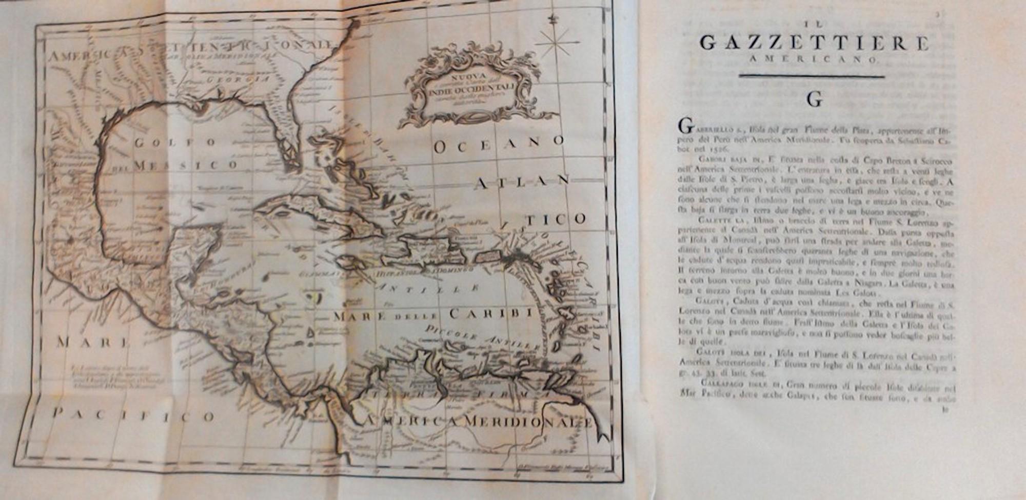 Il Gazzettiere Americano - Ancient Illustrated Book on the Americas - 1763 For Sale 12
