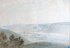 Wide Valley - Watercolor by Anonymous Flemish Master 17th Century