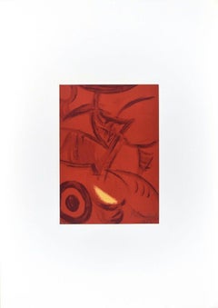 Untitled - Original Lithograph by Primo Conti - 1973