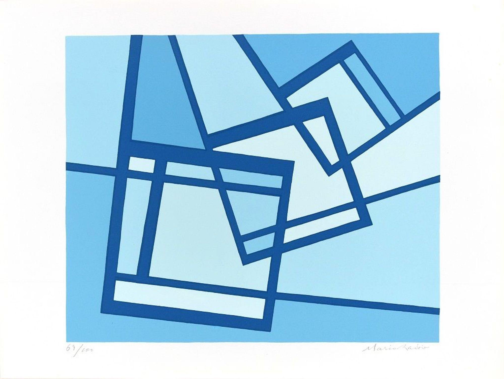 Image dimensions: 26.8 x 32.3 cm.

Donne Dannate is a beautiful original colored serigraph on paper, realized by the Italian artist and one of the pioneer of the Abstract art, Mario Radice (1898-1987) and published in 1964 by La Nuova Foglio.

This