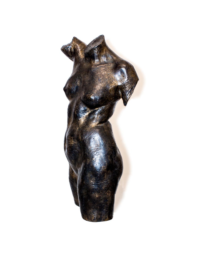 Woman's Chest - Bronze Sculpture by Aurelio Mistruzzi For Sale 1