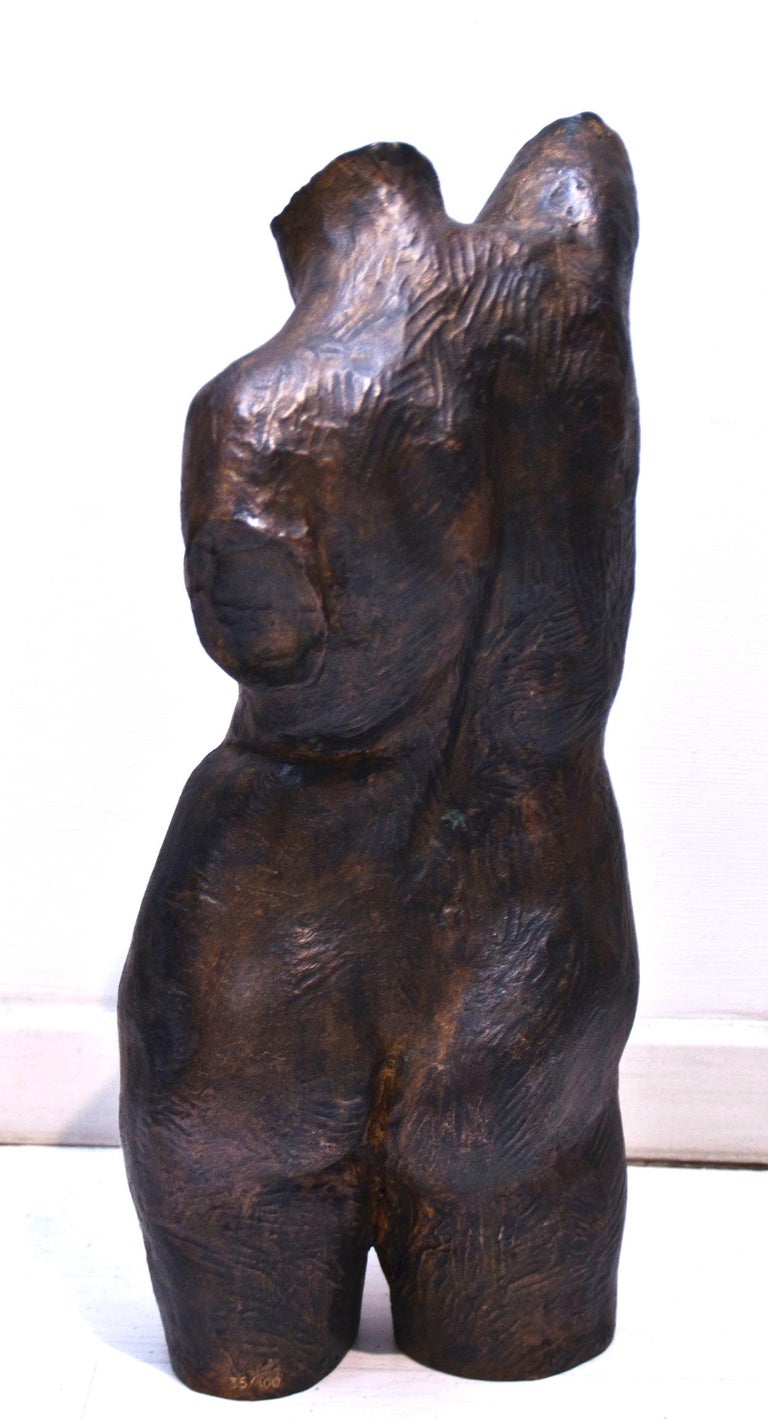 Woman's Chest - Bronze Sculpture by Aurelio Mistruzzi For Sale 2