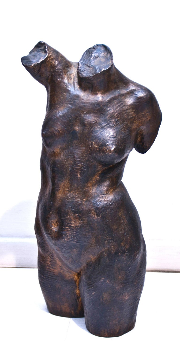 Woman's Chest - Bronze Sculpture by Aurelio Mistruzzi For Sale 3