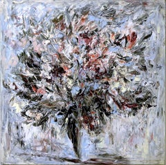 Explosion naturelle - Huile sur toile originale de Claudio Palmieri - 1986