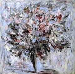 Esplosione naturale - Olio originale su tela di Claudio Palmieri - 1986