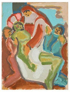 The Pietà - Original Tempera by Paul Bony - 1933