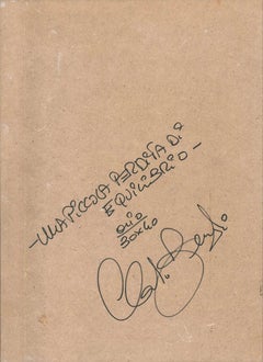 Una piccola perdita di equilibrio - Originales Ölgemälde auf Holzplatte von C. Benghi -