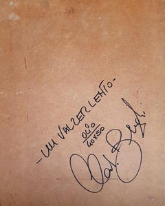 Un Valzer Lento - Olio originale su pannello di legno di C. Benghi - Anni 2000