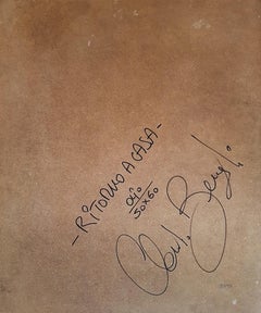 Ritorno a Casa - Original Öl auf Holzplatte von C. Benghi - 2000er Jahre