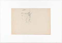 Portrait of a Man - Original Pencil Drawing by Ildebrando Urbani - 1950s