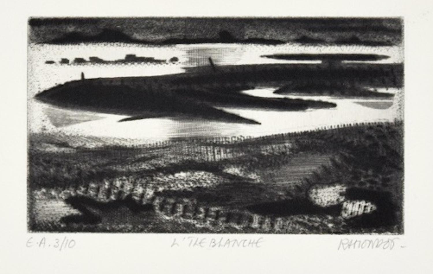 Jacques Ramandot Landscape Print – Little Blanche – Original-Radierung von J. Ramandot – 1970er Jahre