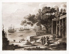 Liber Veritatis - Original B/W Etching after Claude Lorrain - 1815