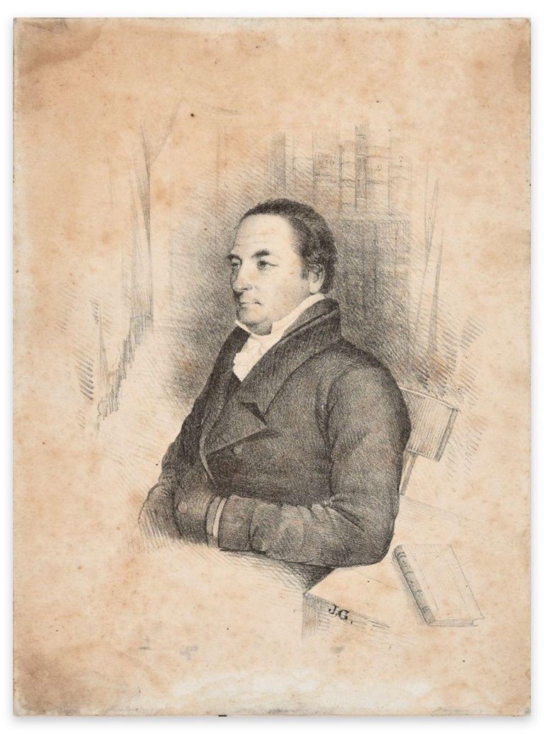 Portrait of Man is a beautiful drawing realized by a French anonymous artist active in the early 19th century. On the lower right, there are the initials “J.G.” that do not allow the identification of the author’s name. The state of preservation is