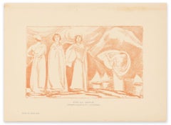 Sur la Grève - Original Lithograph by L. von Hoffmann - 1910 ca.