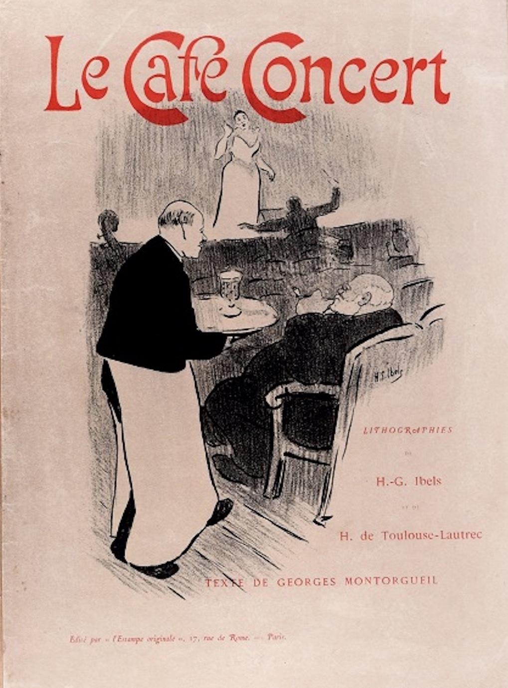 Le Café-Concert - Cover and Portfolio Book - 1893 - Art by Henri de Toulouse-Lautrec