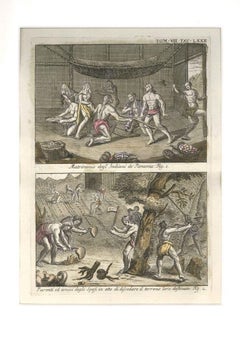 Le mariage entre les Indiens du Panama - eau-forte de G. Pivati - 1746/1751