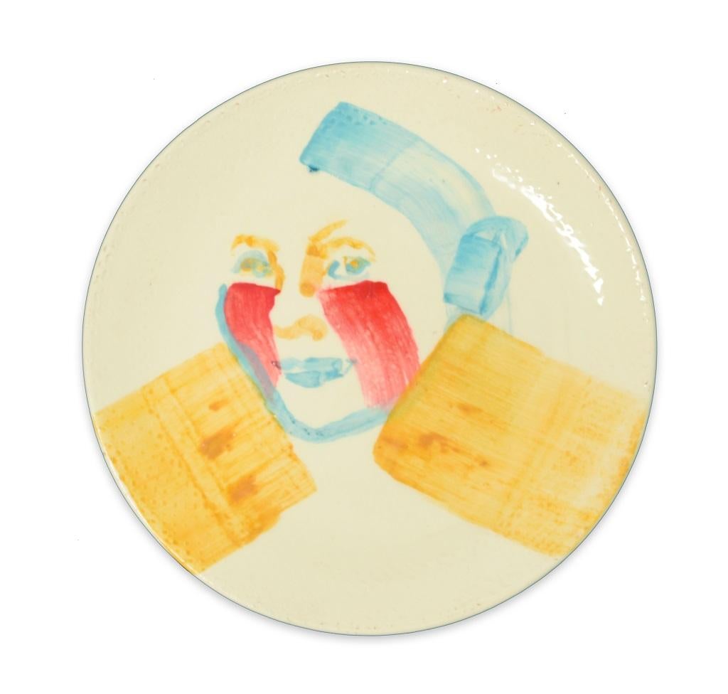 Laila - Original  Plato plano de cerámica hecho a mano por A. Kurakina - 2019 - Art de Anastasia Kurakina