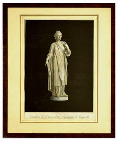 Antique Simulacro di Diana - Origina Etching After Agostino Tofanelli - 1821