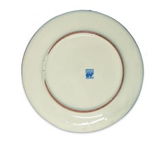 Macchie gialle - Originale Piatto piano in ceramica fatto a mano da A. Kurakina - 2019