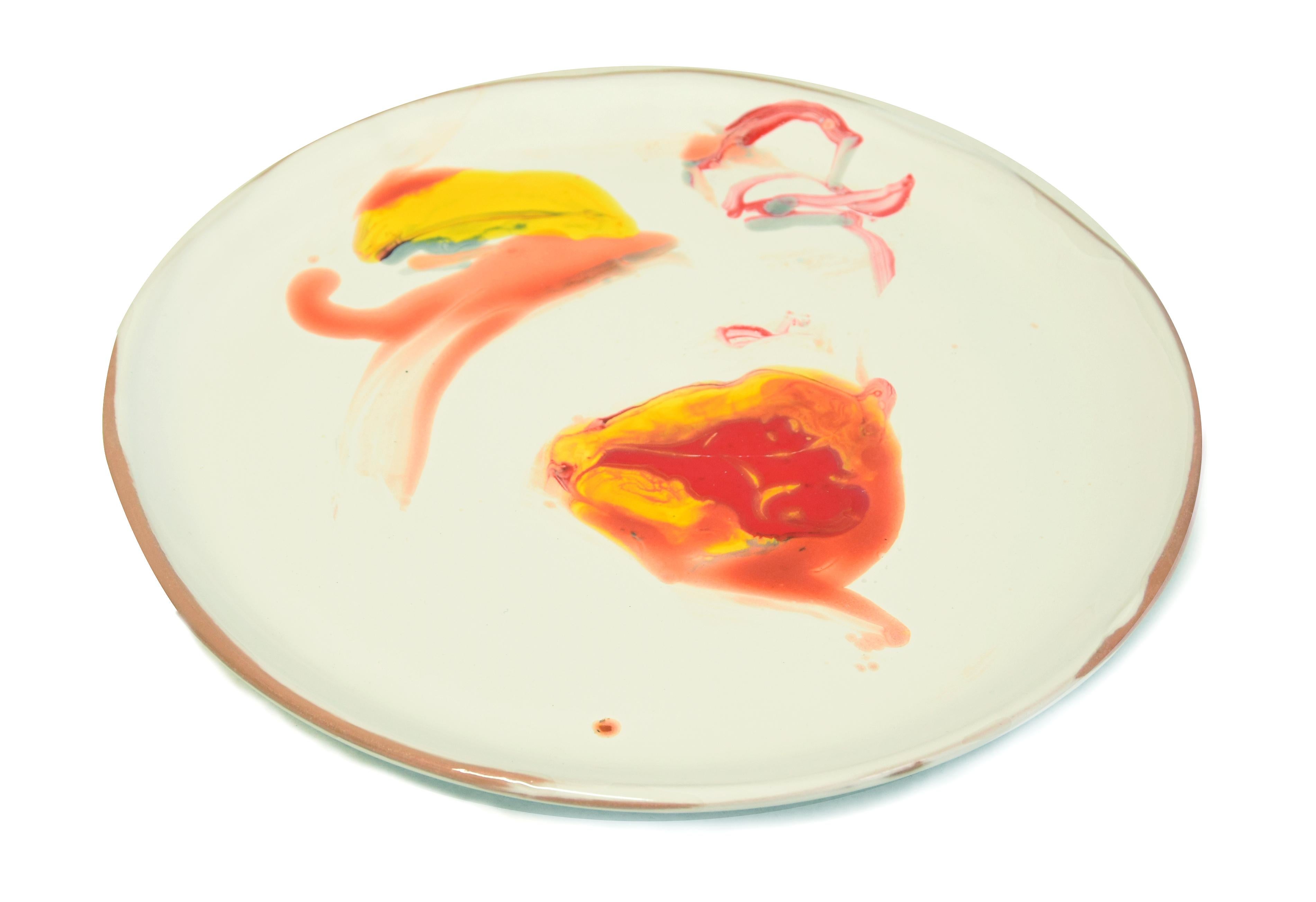 Sight - Hand-made Flat Ceramic Dish by A. Kurakina - 2019