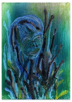 Nymph - Mixed Media on Carboard by Esy Beluzzi - Late 1900