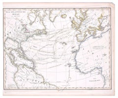 The Atlantic Ocean - Original Etching by A. Stieler - 1857