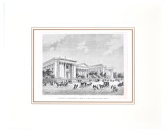 L'Université - View of New Orleans - Woodcut Print After A. Deroy - 1880