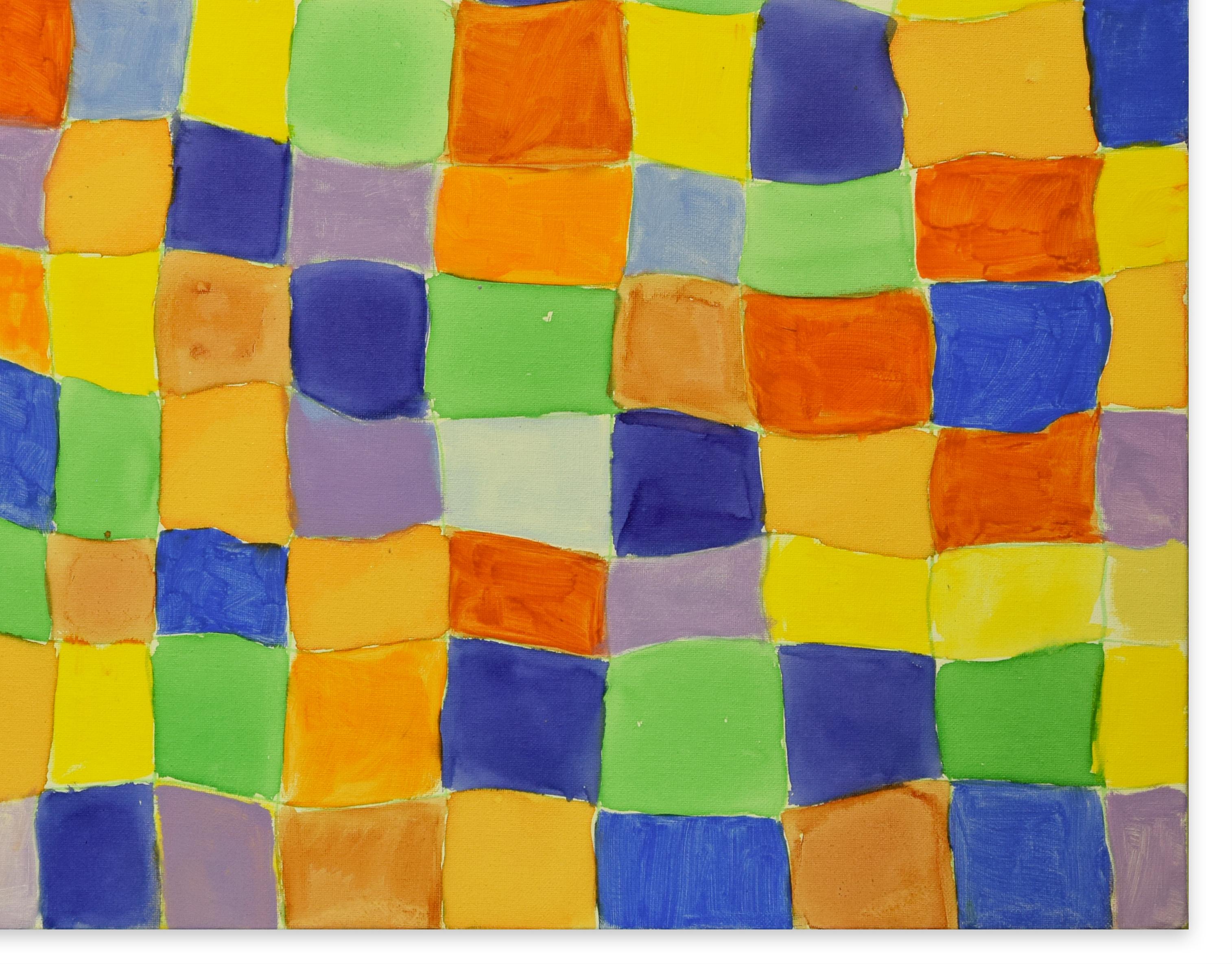 Reticulum is an artwork realized by Giorgio Lo Fermo in 2019.

Oil on canvas. Hand-signed by the artist on the back.

This painting is a beautiful example of contemporary abstract art. The composition consists of a very colorful lattice.

Giorgio Lo