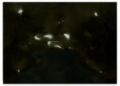 Estroversione su nero - Smalto su tela di Giorgio Lo Fermo - 2016