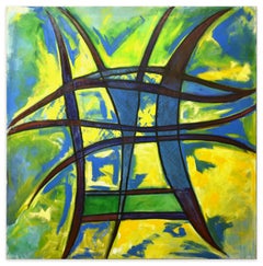 Espressione astratta  - Pittura a olio 1994 di Giorgio Lo Fermo