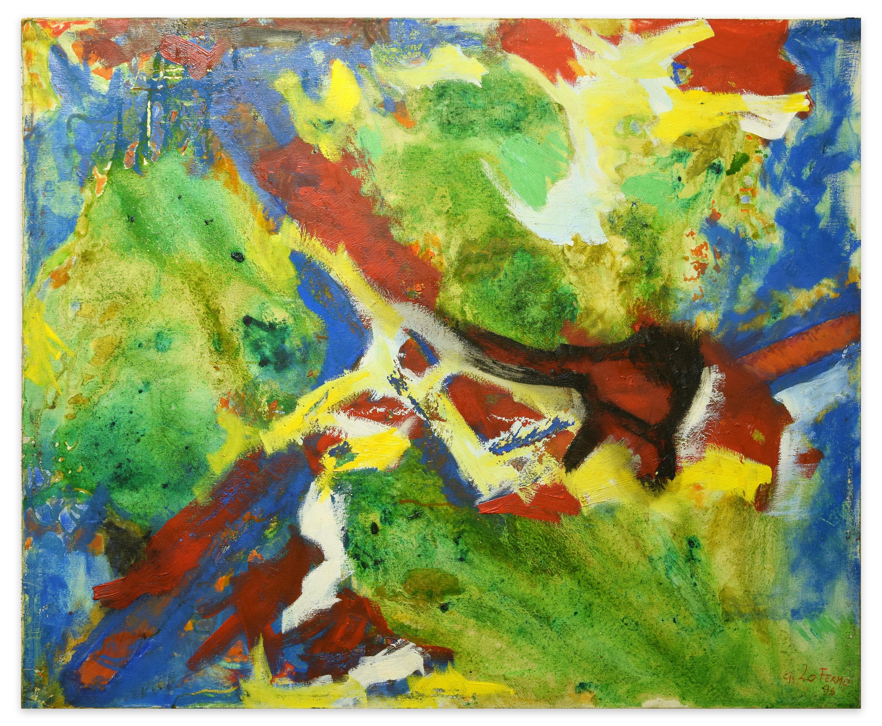 Percorso Storico è un originale dipinto a olio su tela, realizzato nel 1996 dall'artista italiano Giorgio Lo Fermo.

Firmato a mano e datato in basso a destra.

Si tratta di un'opera d'arte contemporanea molto piacevole con una composizione astratta
