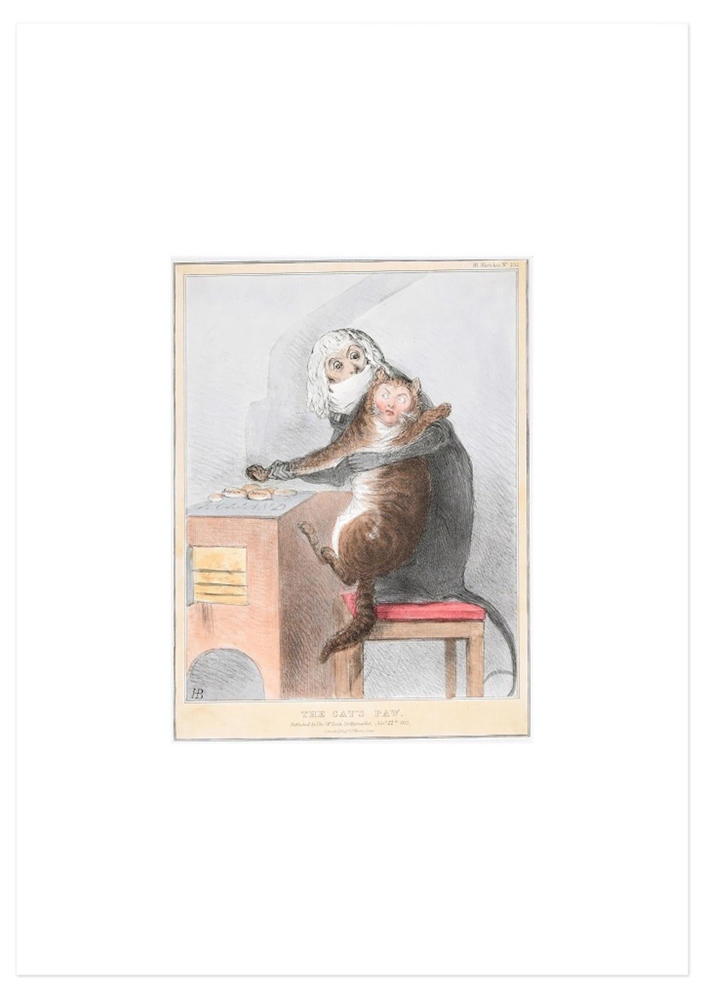 The Cat's Paw  – Reform Bill! - Lithograph by J. Doyle - 1831 - Print by John Doyle